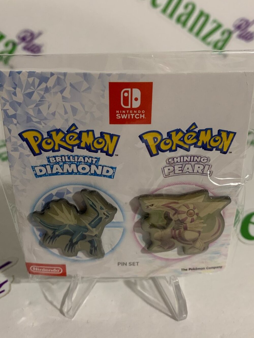 Nintendo Pokemon Brilliant Diamond Shining Pearl Pin Set Dialga Palkia